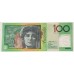AUSTRALIA 1996 . ONE HUNDRED 100 DOLLARS BANKNOTE . EVANS/FRASER . TEST NOTE . FIRST PREFIX AN96